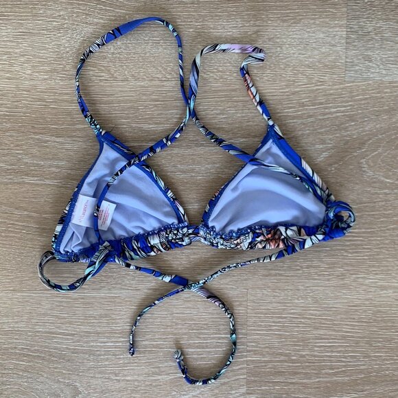 Xhilaration Women's Cross Back Triangle Bikini Top - Picture 3 of 4